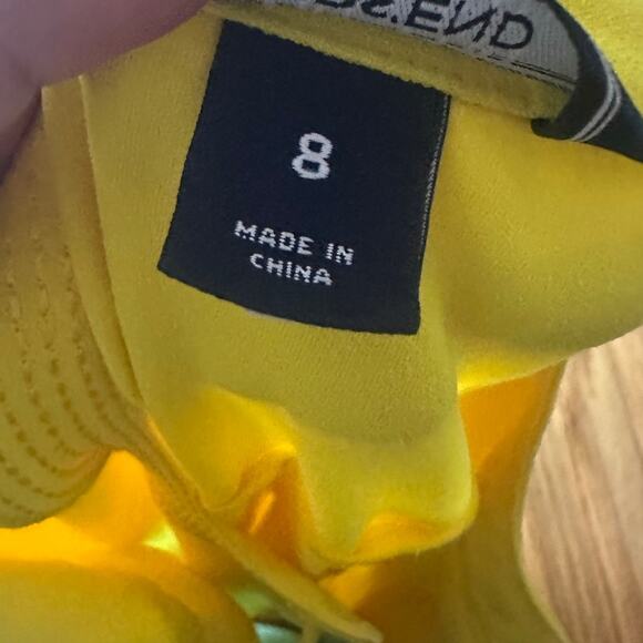 Lands’ End Bright Tunic Dress | Keyhole Tie Neck | Casual Summer Dress - Picture 9 of 11